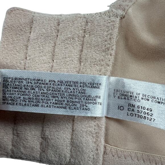 Wacoal‎ Bra Basic Beauty Underwire T-Shirt Sand Nude Full Coverage Women's 38DDD - Picture 4 of 7